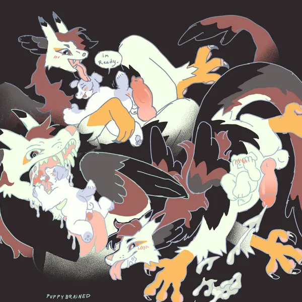 fursona (birdpaw) (mythology) created by puppybrained