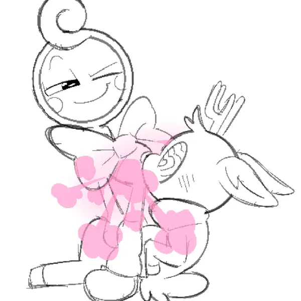 glisten (dandy's world), rudie (dandy's world) (blushcrunch studio, dandy's world) created by clockstops3am