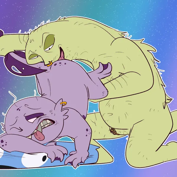 gnarly (smiling friends), grim (smiling friends) (adult swim, cartoon network) created by hellfurred
