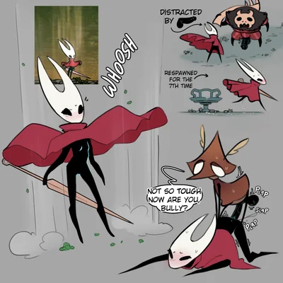 grindle (hollow knight: silksong), hornet (hollow knight) (hollow knight: silksong, hollow knight (franchise)) created by tohaakart