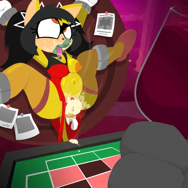 honey the cat (sega, sonic the fighters) created by trinitroid