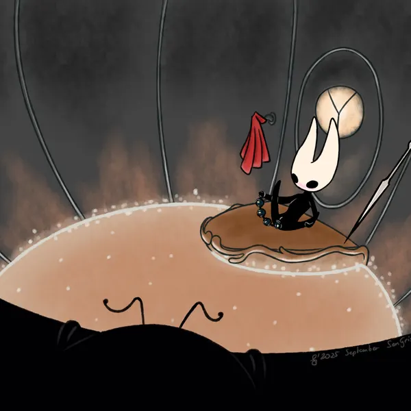hornet (hollow knight), kratt (hollow knight: silksong) (hollow knight: silksong, hollow knight (franchise)) created by sen grisane (artist)
