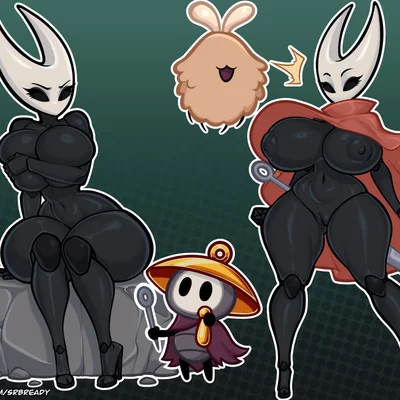 hornet (hollow knight), sherma (hollow knight: silksong) (hollow knight: silksong, hollow knight (franchise)) created by srbready
