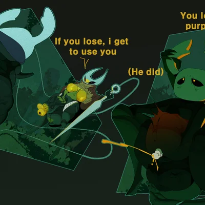 hornet (hollow knight), the knight (hollow knight) (hollow knight (franchise), team cherry) created by felinecanis