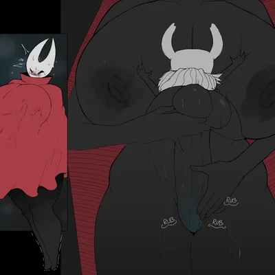 hornet (hollow knight), the knight (hollow knight) (hollow knight (franchise), team cherry) created by smoxul