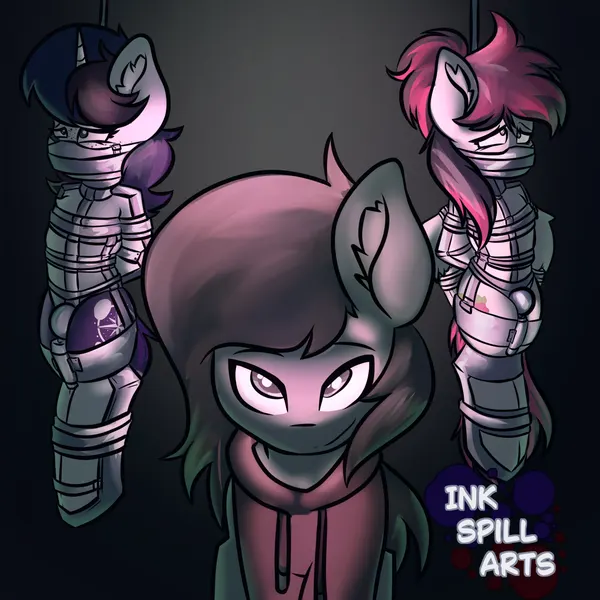 ink spill, seltiox, siren (kink pega) (hasbro, my little pony) created by krano network