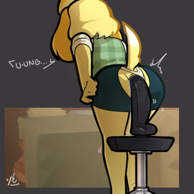 isabelle (animal crossing) (animal crossing, nintendo) created by tofuuu