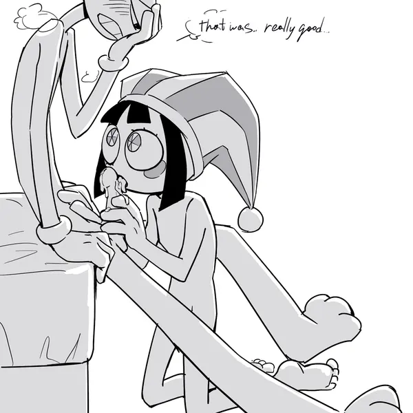 jax (tadc), pomni (tadc) (glitch productions, the amazing digital circus) created by somnambulaart