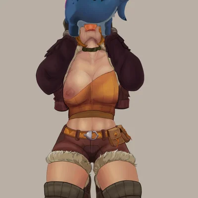 jeff the land shark, squirrel girl (marvel) (marvel, marvel rivals) created by tarko 666