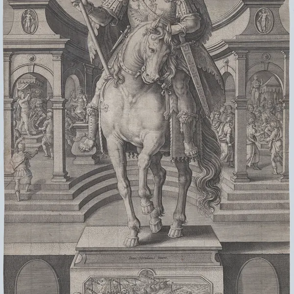 julius caesar created by jan van der straet (stradanus)