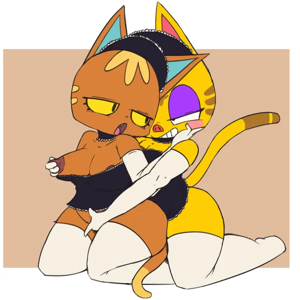 katt (animal crossing), tabby (animal crossing) (animal crossing, nintendo) created by vono