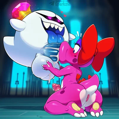 king boo (mario bros, nintendo) created by sergalbutt