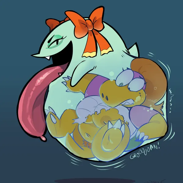 koopie koo, lady bow (mario bros, nintendo) created by cchilab