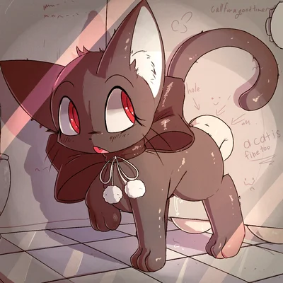 len (tsukihime) (a cat is fine too, tsukihime) created by lodetail