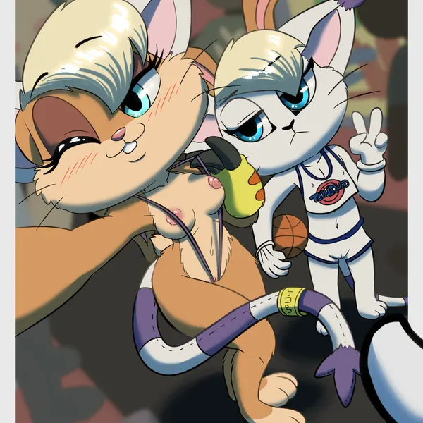 lola bunny (bandai namco, digimon) created by furnut