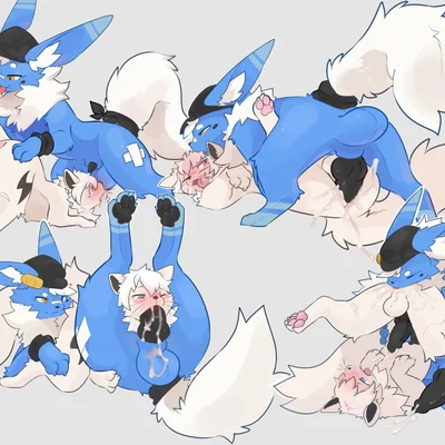 maiko (flareon), velox (character) (nintendo, pokemon) created by cometdragonite