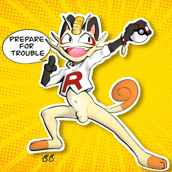 meowth (bedtime buck) (nintendo, pokemon) created by bedtime buck