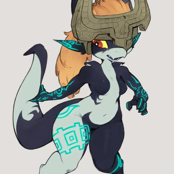 midna (nintendo, the legend of zelda) created by 4chan anon, third-party edit