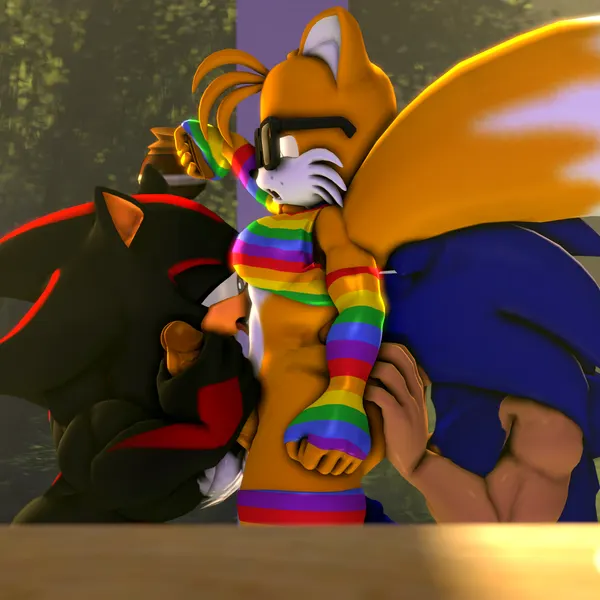 miles prower, shadow the hedgehog, sonic the hedgehog (sega, sonic the hedgehog (series)) created by angelic endowment