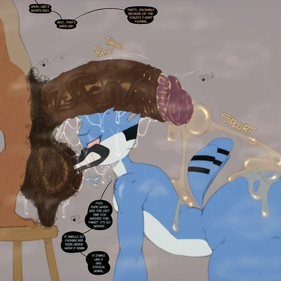 mordecai (regular show), rigby (regular show) (cartoon network, regular show) created by capy b