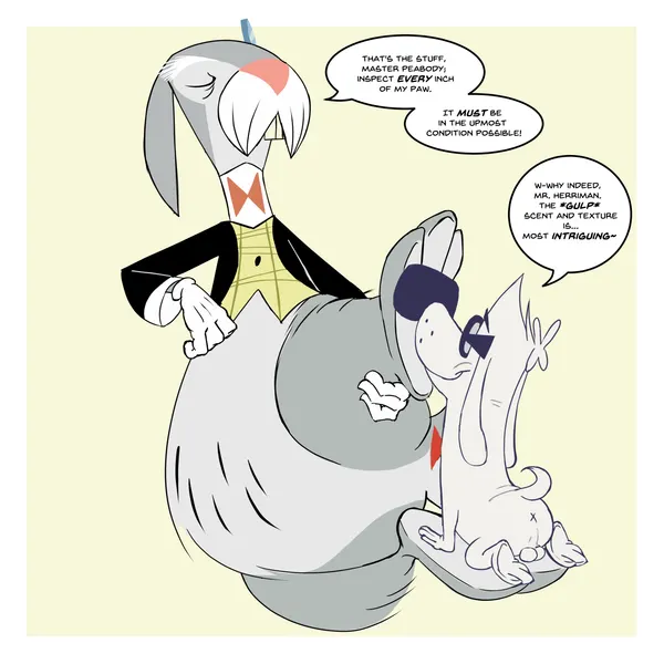 mr. herriman, mr. peabody (cartoon network, foster's home for imaginary friends) created by bob-jiggles