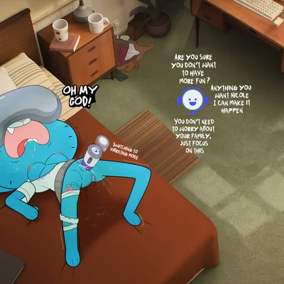 nicole watterson, ori (tawog) (cartoon network, the amazing world of gumball) created by goz-o