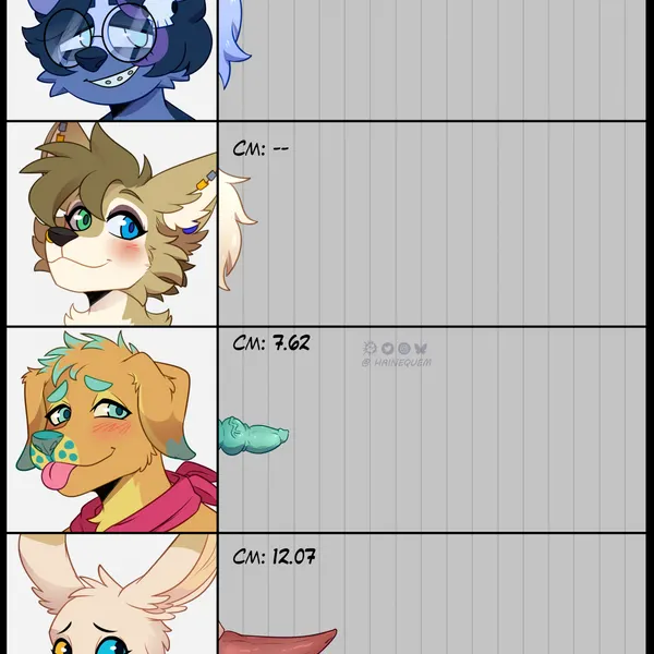 penis lineup created by hainequem