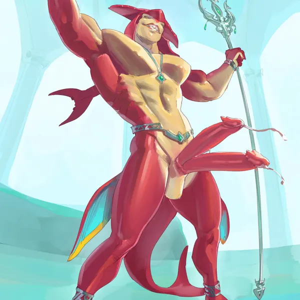 prince sidon (nintendo, tears of the kingdom) created by purplebirdman