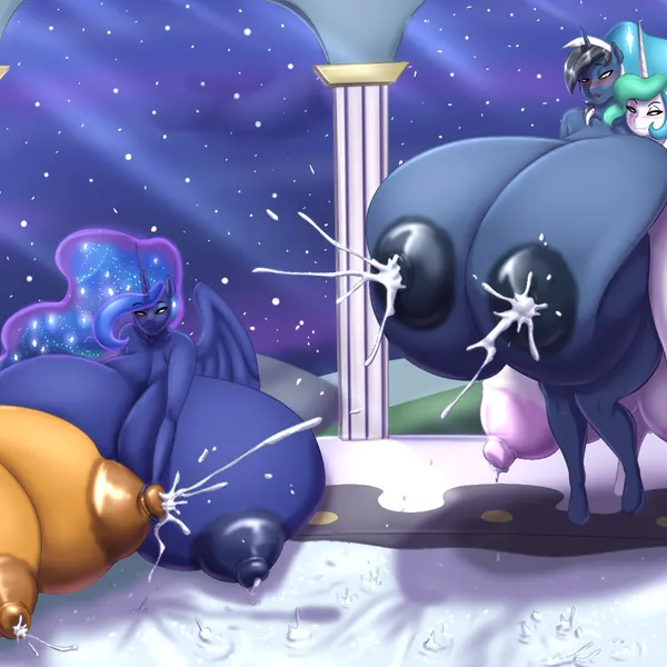princess celestia (mlp), princess luna (mlp) (friendship is magic, hasbro) created by blues64, marauder6272