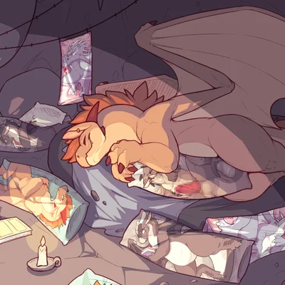 qibli (wof), scarf (scafen), starflight (wof) (european mythology, mythology) created by scafen (artist)