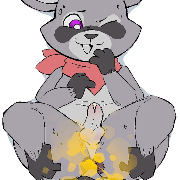 rambley raccoon (indigo park) created by jubb