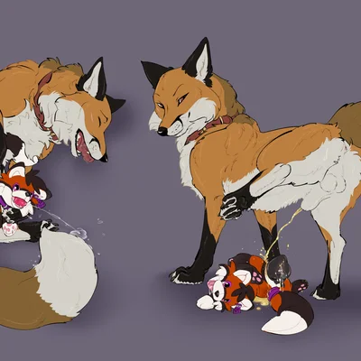 red fox (f3ral), rotfell the fox created by feelferal