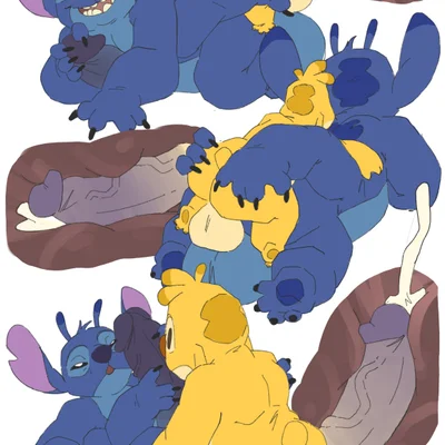 reuben (lilo and stitch), stitch (lilo and stitch) (disney, lilo and stitch) created by maxpany