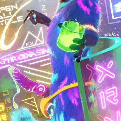 rocket raccoon (guardians of the galaxy, marvel) created by sidekick