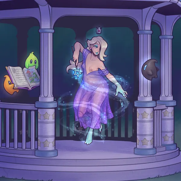 rosalina (mario) (mario bros, mythology) created by keffotin
