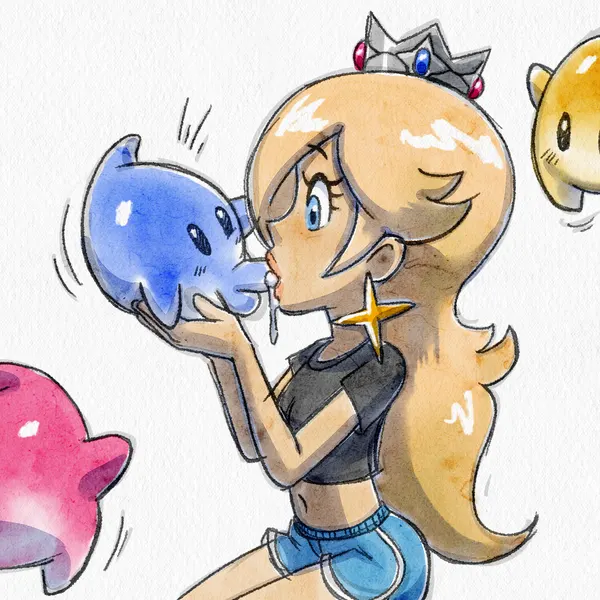rosalina (mario) (mario bros, nintendo) created by hexanne