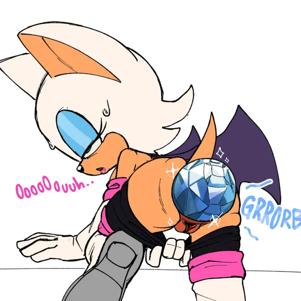 rouge the bat (sega, sonic the hedgehog (series)) created by hexanne