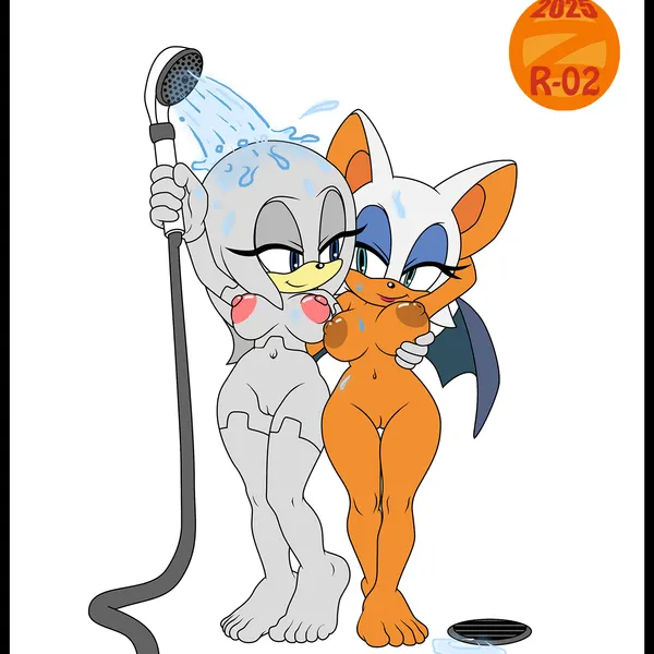 rouge the bat, zeta the echidna (sega, sonic the hedgehog (series)) created by zeta r-02