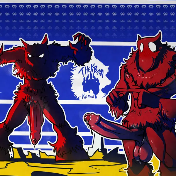 space invaders, square enix created by thekinkybear