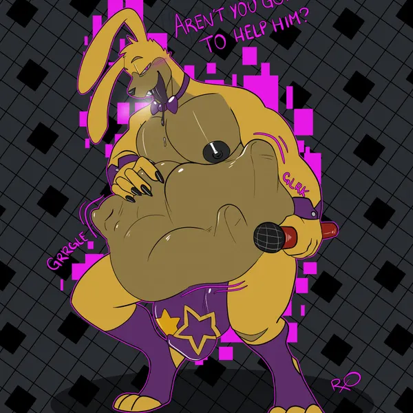 springtrap (fnaf) (five nights at freddy's, five nights at freddy's 3) created by rxq
