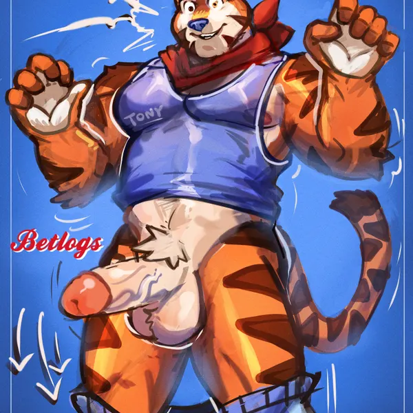 tony the tiger (frosted flakes, kellogg's) created by kikiamnikiely