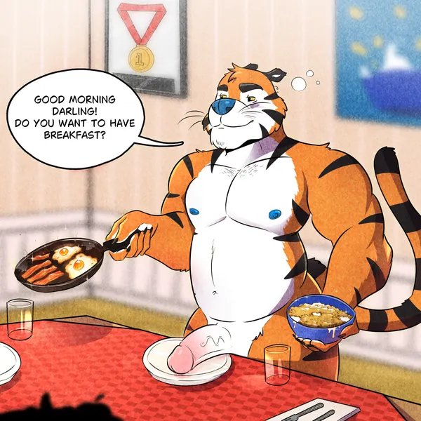 tony the tiger (frosted flakes, kellogg's) created by thiagoefrancesco