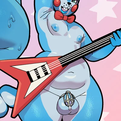 toy bonnie (fnaf) (five nights at freddy's, five nights at freddy's 2) created by arachnoid888