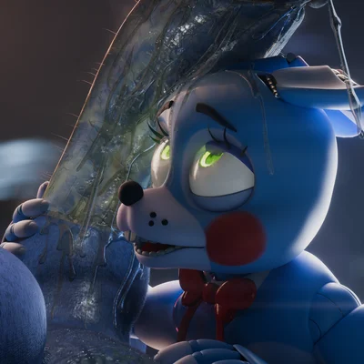 toy bonnie (fnaf), withered bonnie (fnaf) (five nights at freddy's, five nights at freddy's 2) created by lilly 3d