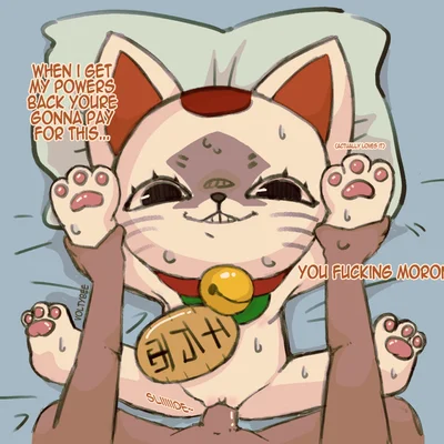 turbo granny (dandadan) (dandadan, maneki-neko) created by voltybee