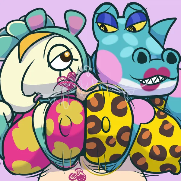 alli (animal crossing), zoe (animal crossing) (animal crossing, nintendo) created by klutzatdusk