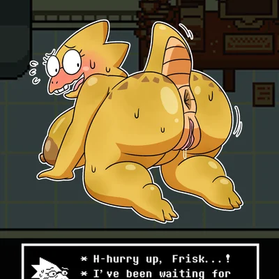 alphys (undertale, undertale (series)) created by surjang
