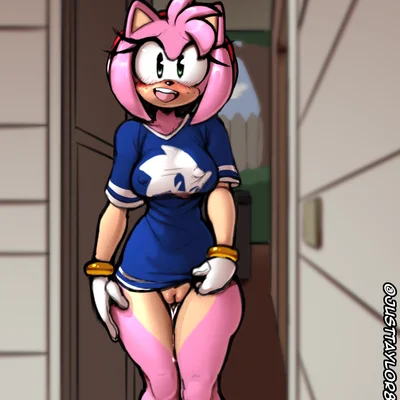 amy rose (sega, sonic the hedgehog (series)) created by justtaylor