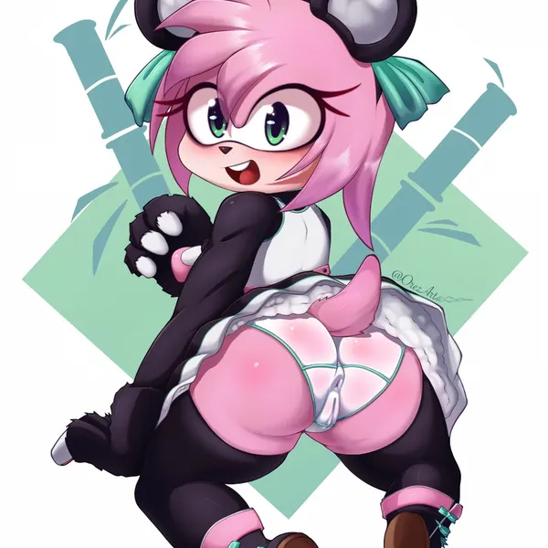 amy rose (sega, sonic the hedgehog (series)) created by orez art