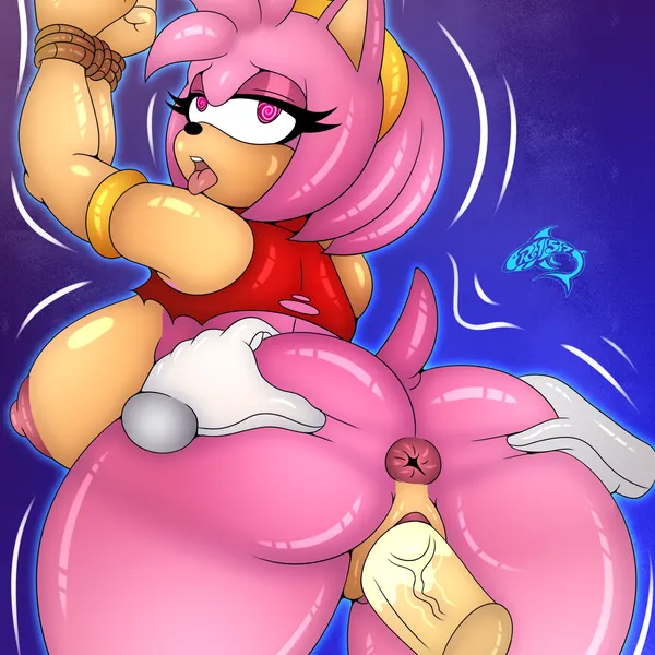 amy rose, wonder woman (dc comics, sega) created by renegade-157